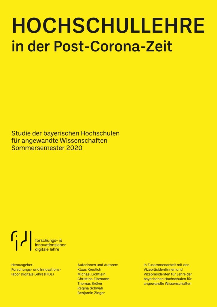 Cover der Studie: Hochschullehre in der Post-Corona-Zeit
